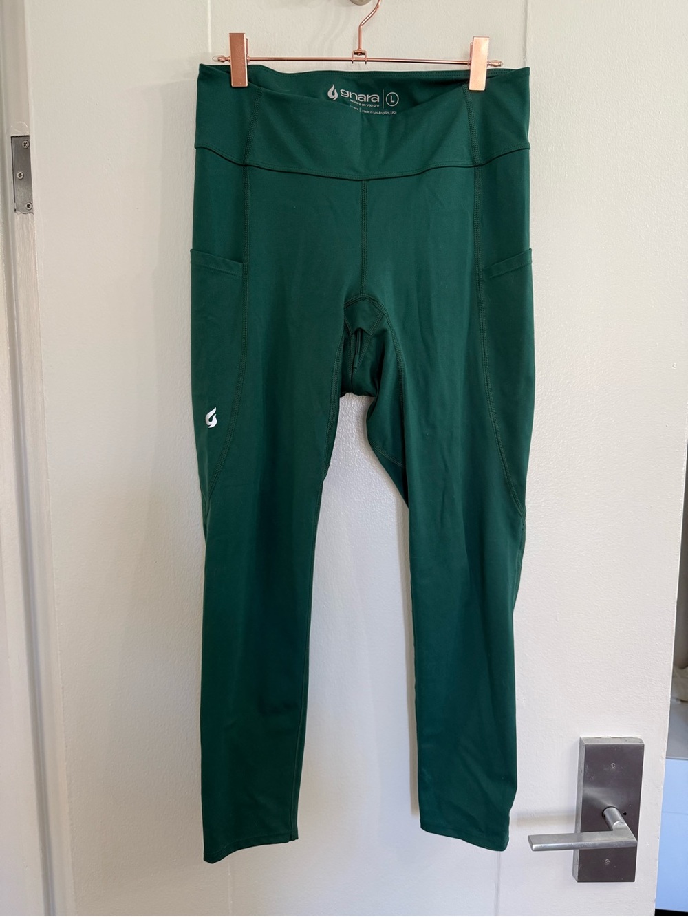 RARE Gnara Go Free 7/8 Leggings - Spruce Green - Large - Picture 8 of 10